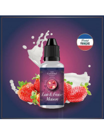 Concentré Lait et Fraise Maison 30ml - Cœur Gourmand Grand Réserve - Made In Vape - Arôme DIY