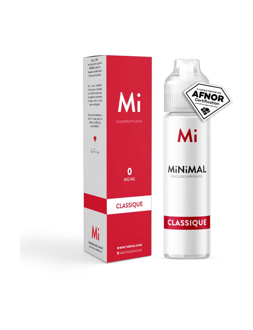 E-liquide Classique 50 ml – MiNiMAL – The Fuu | Sans nicotine
