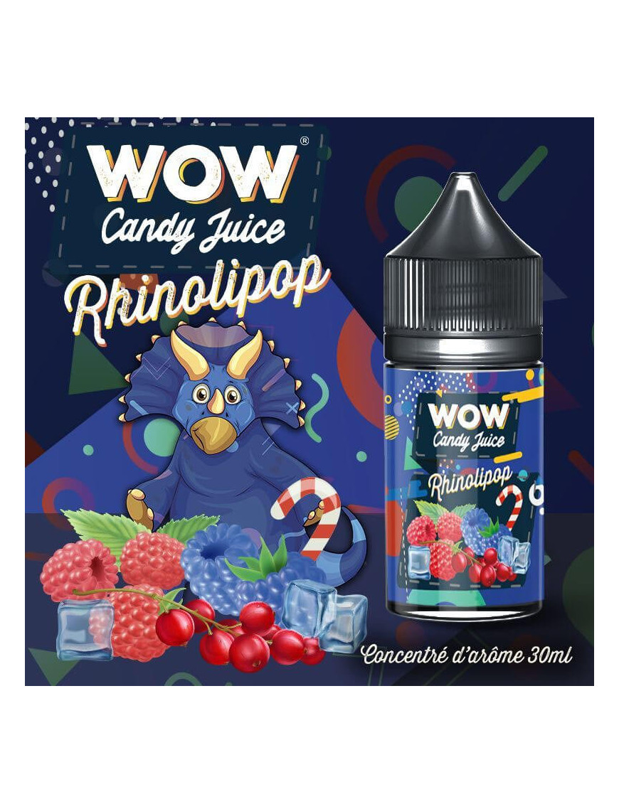 Concentré Rhinolipop 30ml - Wow Candy Juice Dino - Made In Vape