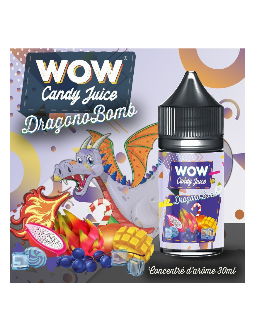 Concentré Dragonobomb 30ml - Wow Candy Juice Dino - Made In Vape