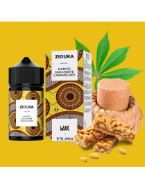 Ziouka 50 ml – 0 mg | Wax – Solana – Manioc & Cacahuète Caramélisée