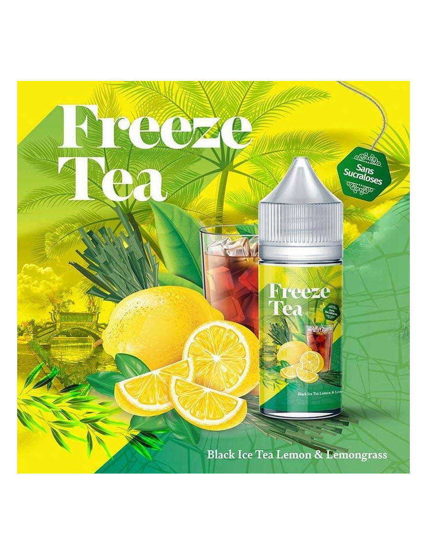Konzentrat Black Ice Tea Lemon & Lemongrass 30 ml – Freeze Tea – Made In Vape