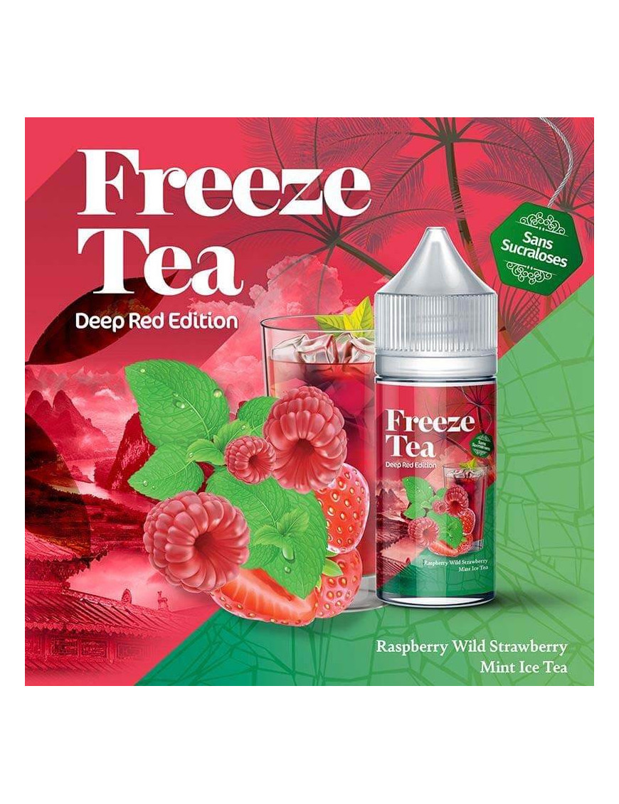 Konzentrat Raspberry Mint & Wild Strawberry Ice 30 ml – Freeze Tea – Made In Vape