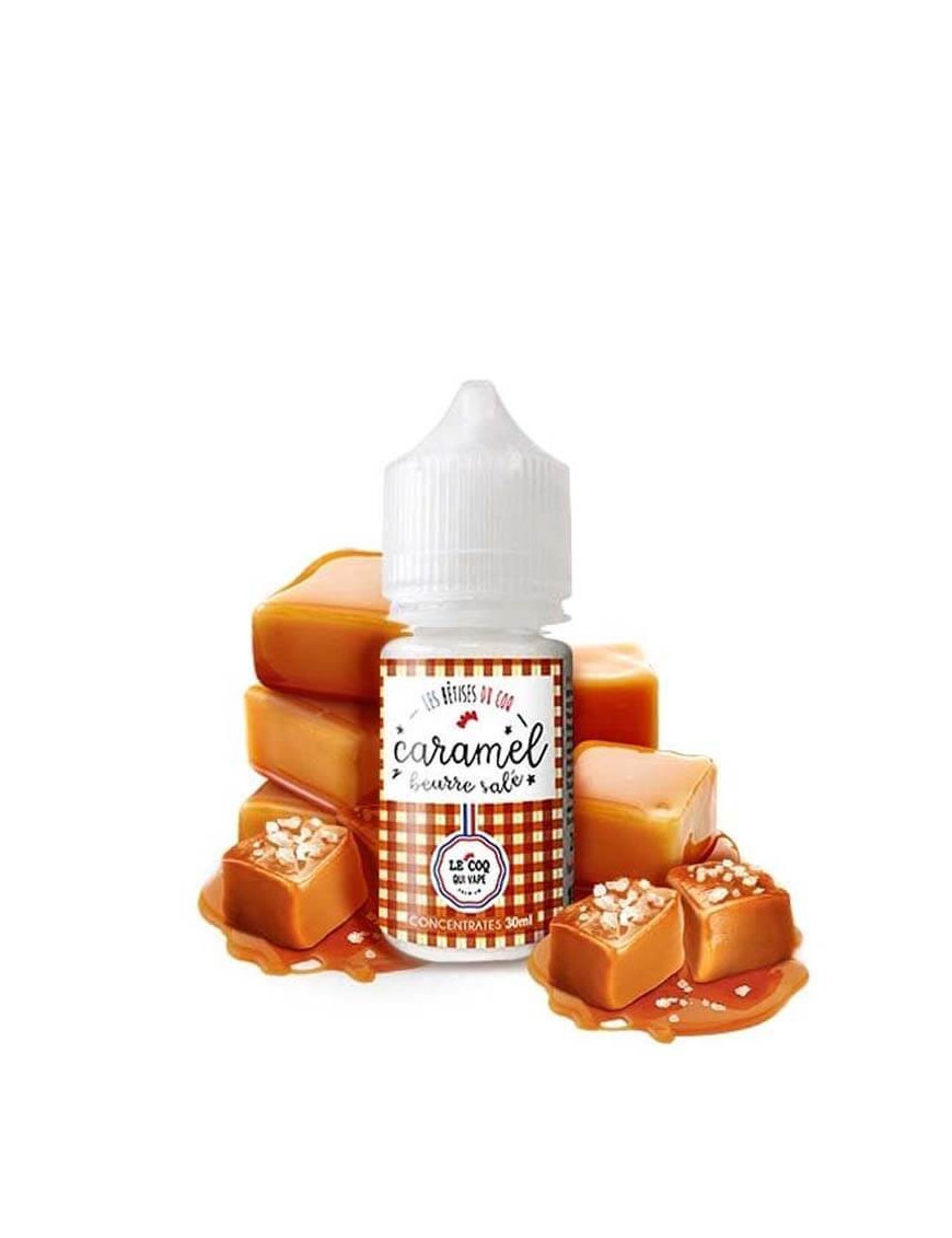 Concentré Le Coq qui Vape Caramel Beurre Salé 30 ml – Le Coq qui Vape
