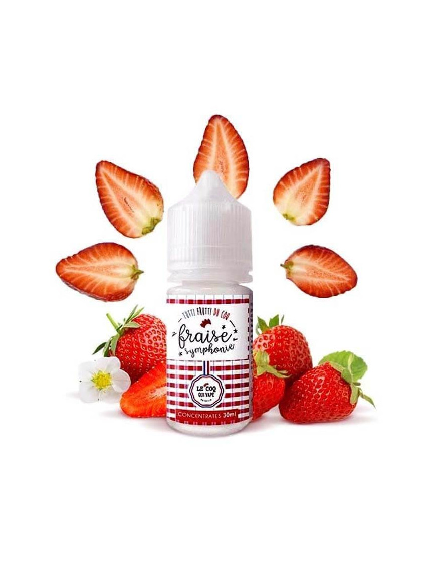 Concentré Le Coq qui Vape Fraise Symphonie 30 ml – Le Coq qui Vape