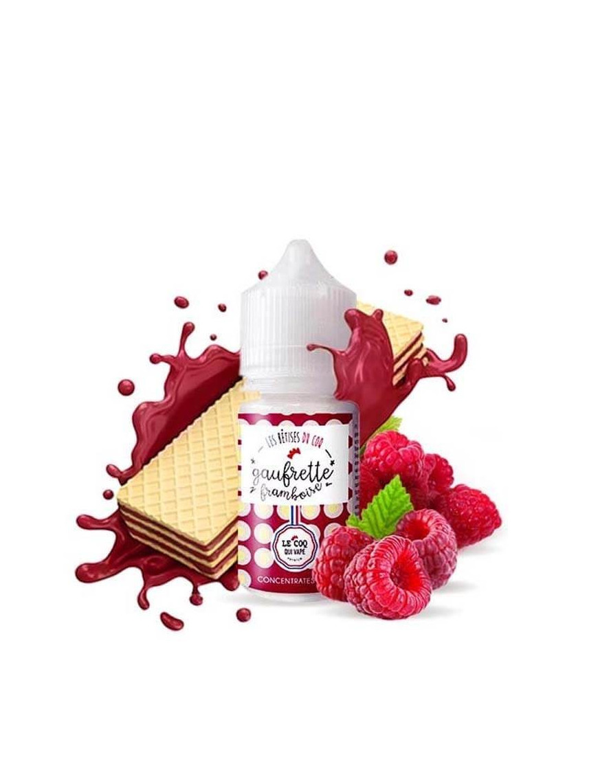 Concentré Le Coq qui Vape Gaufrette Framboise 30 ml – Le Coq qui Vape