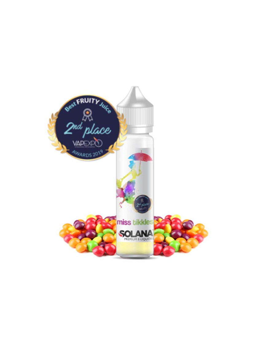 Miss Tikkles 50 ml – 0 mg | Fruités Frais – Solana – Bonbon Multifruits