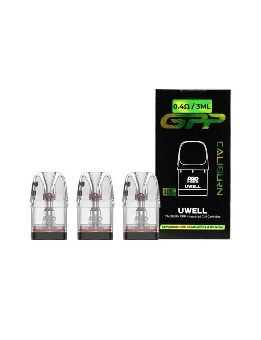 GPP‑Kartuschen 0,4 / 0,6 / 0,9 Ω 3 ml (3 Stück) – Uwell