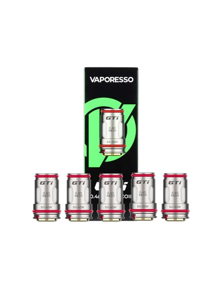 Résistances GTi 0.15 / 0.2 / 0.4 / 0.5 Ω (5 pcs) – Vaporesso