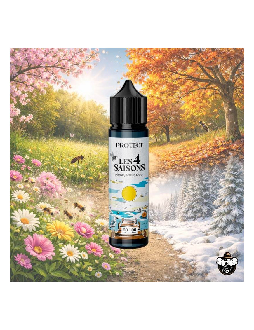Menthe Cassis Citron 50ml 0 mg – Protect | Les 4 Saisons
