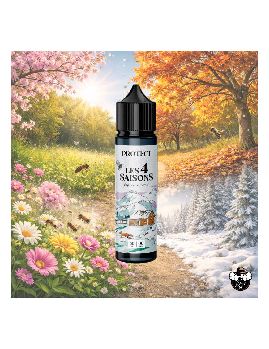 Pop Corn Caramel 50ml 0 mg – Protect | Les 4 Saisons
