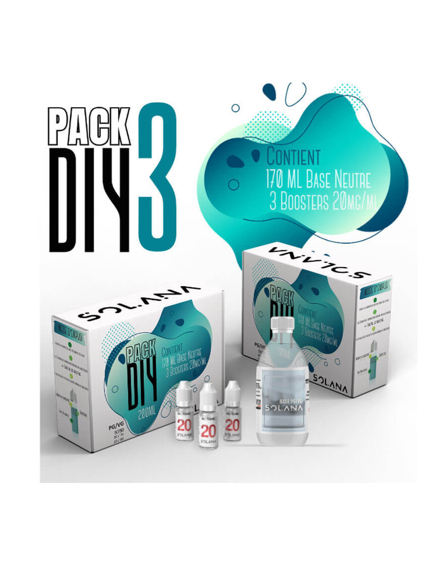 Solana DIY-Pack 3/6/9/12 mg - Basis + Nikotinshots