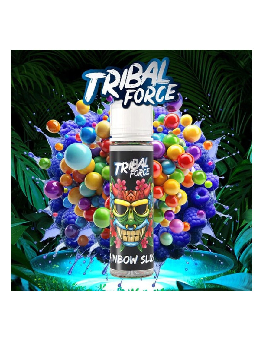 Rainbow Slush 0mg 50ml - Tribal Force | E-liquide bonbon dragibus et framboise bleue