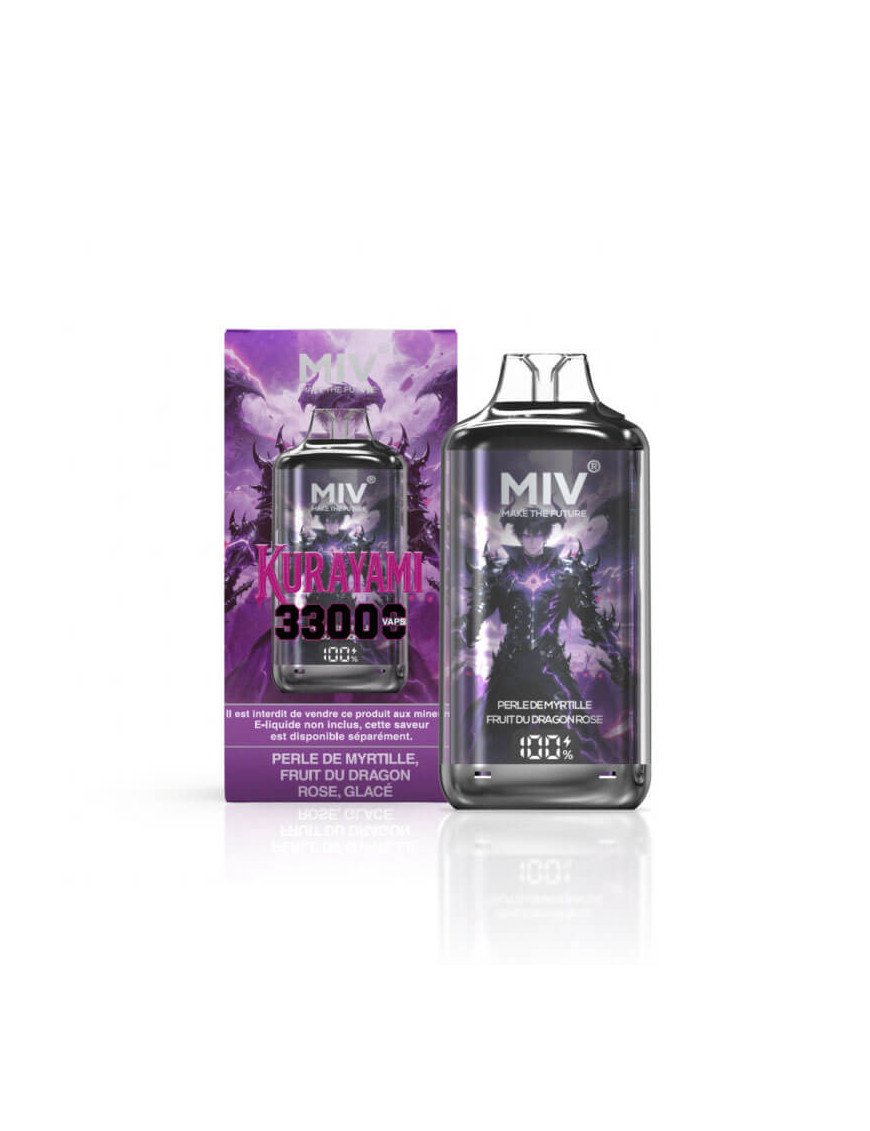 Balise titre : MIV Pod System Kurayami 33K VAPS rechargeable
