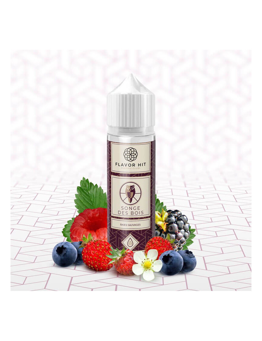 Songe des Bois 0mg 50ml - Flavor Hit | E-liquide fraise, framboise, mûre et myrtille