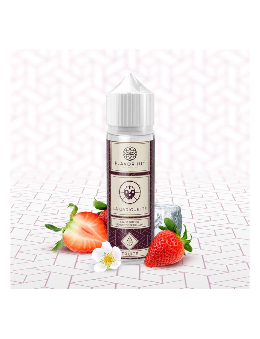 Gariguette 0mg 50ml - Flavor Hit | E-liquide fraise gariguette avec note fraîche