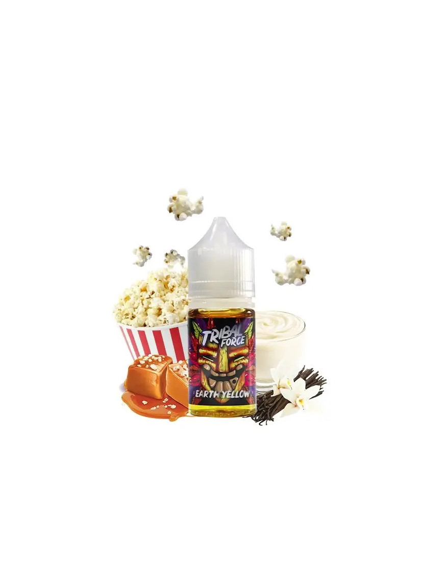 Concentré Earth Yellow 30ml - Tribal Force : Pop-corn caramélisé et crème custard vanillée