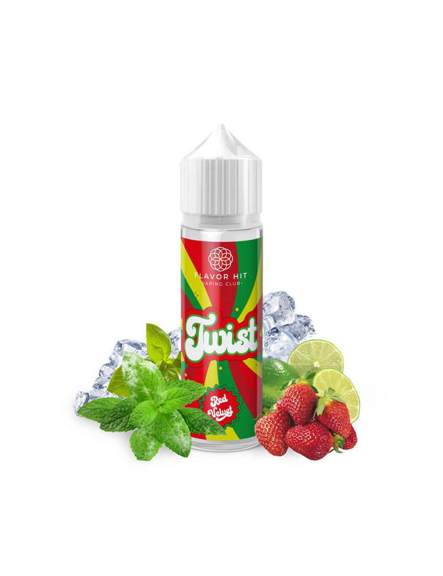 Red Velvet 0mg 50ml - Flavor Hit | E-liquide fraise, menthe, basilic et citron vert