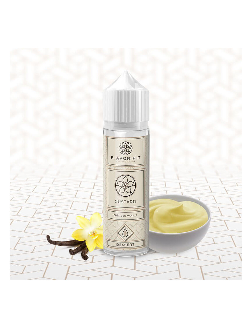 Custard 0mg 50ml - Flavor Hit | E-liquide crème anglaise, caramel et vanille
