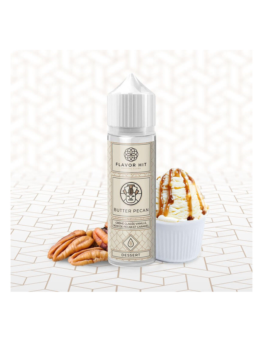 Butter Pecan 0mg 50ml - Flavor Hit | E-liquide crème glacée vanille et noix de pécan