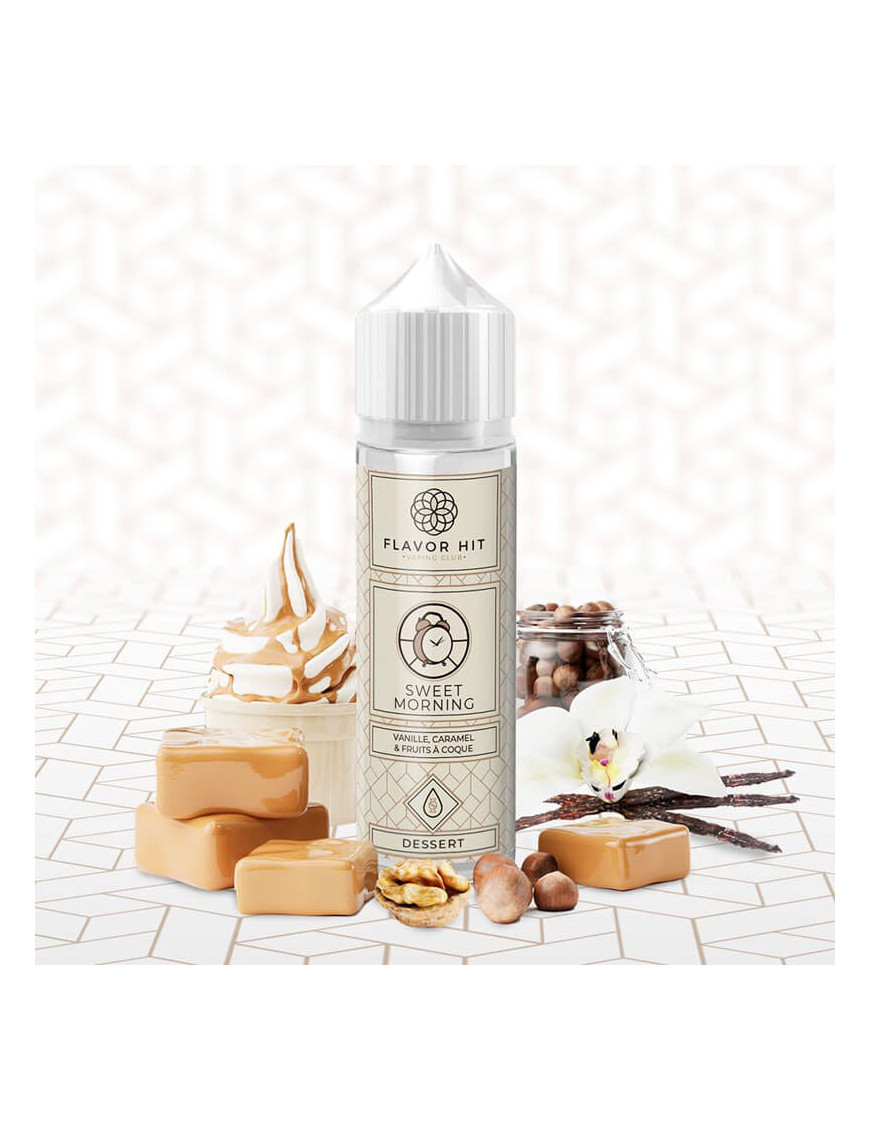 Sweet Morning 0mg 50ml - Flavor Hit | E-liquide fruits à coque, vanille et caramel