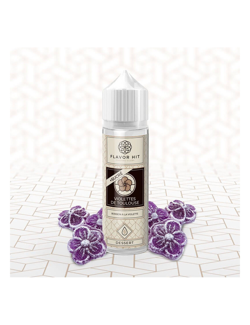 Violettes De Toulouse + sucré 0mg 50ml - Flavor Hit | E-liquide floral et sucré