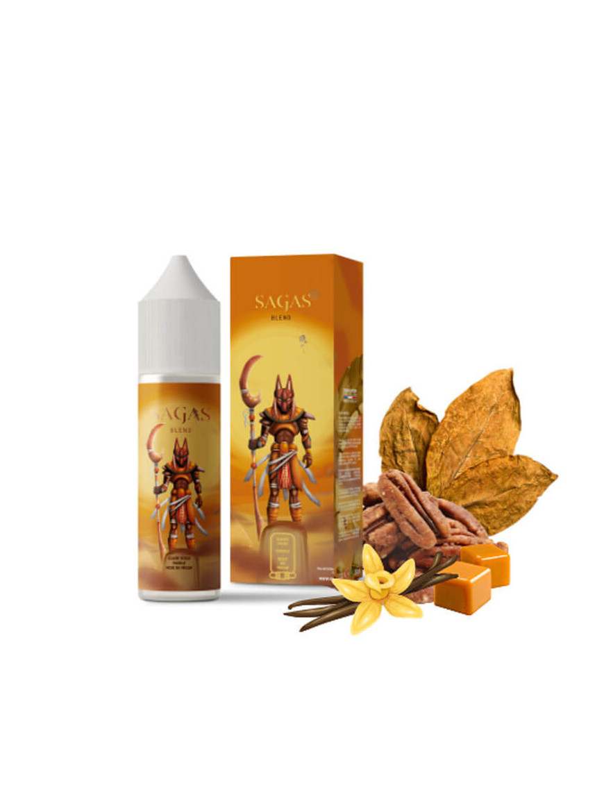 Sagas Blend 0mg 50ml - Solana | E-liquide tabac blond, vanille et noix de pécan