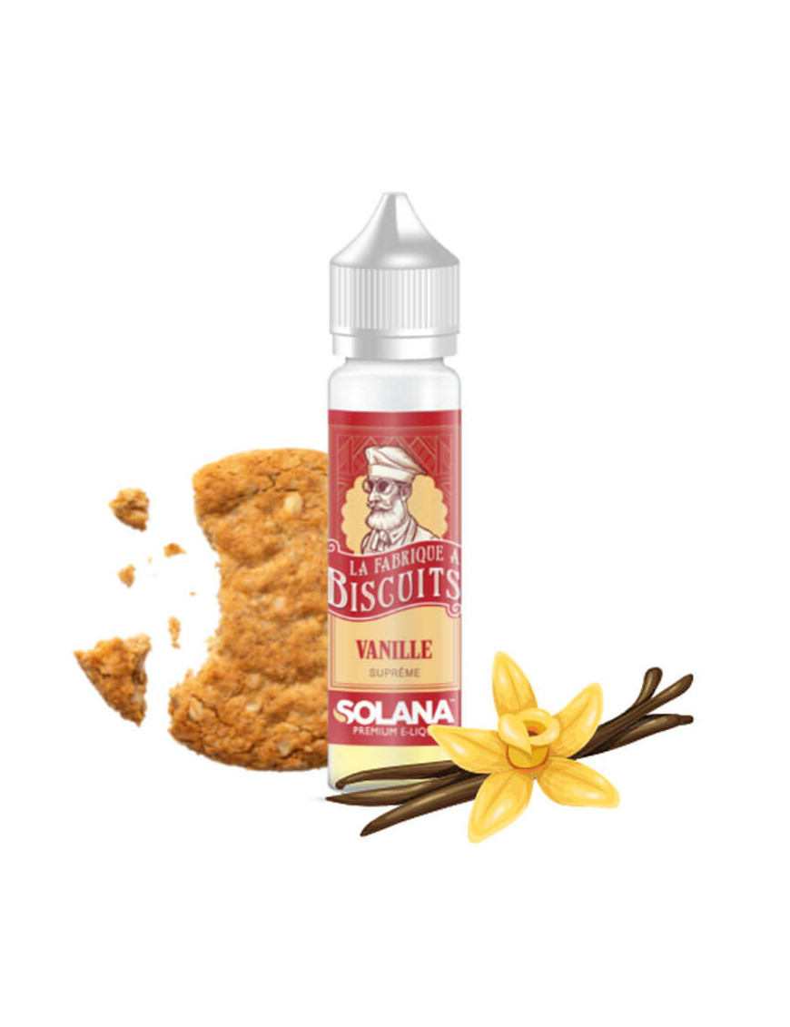 Vanille Suprême 0mg 50ml - Solana | E-liquide biscuit au beurre et vanille