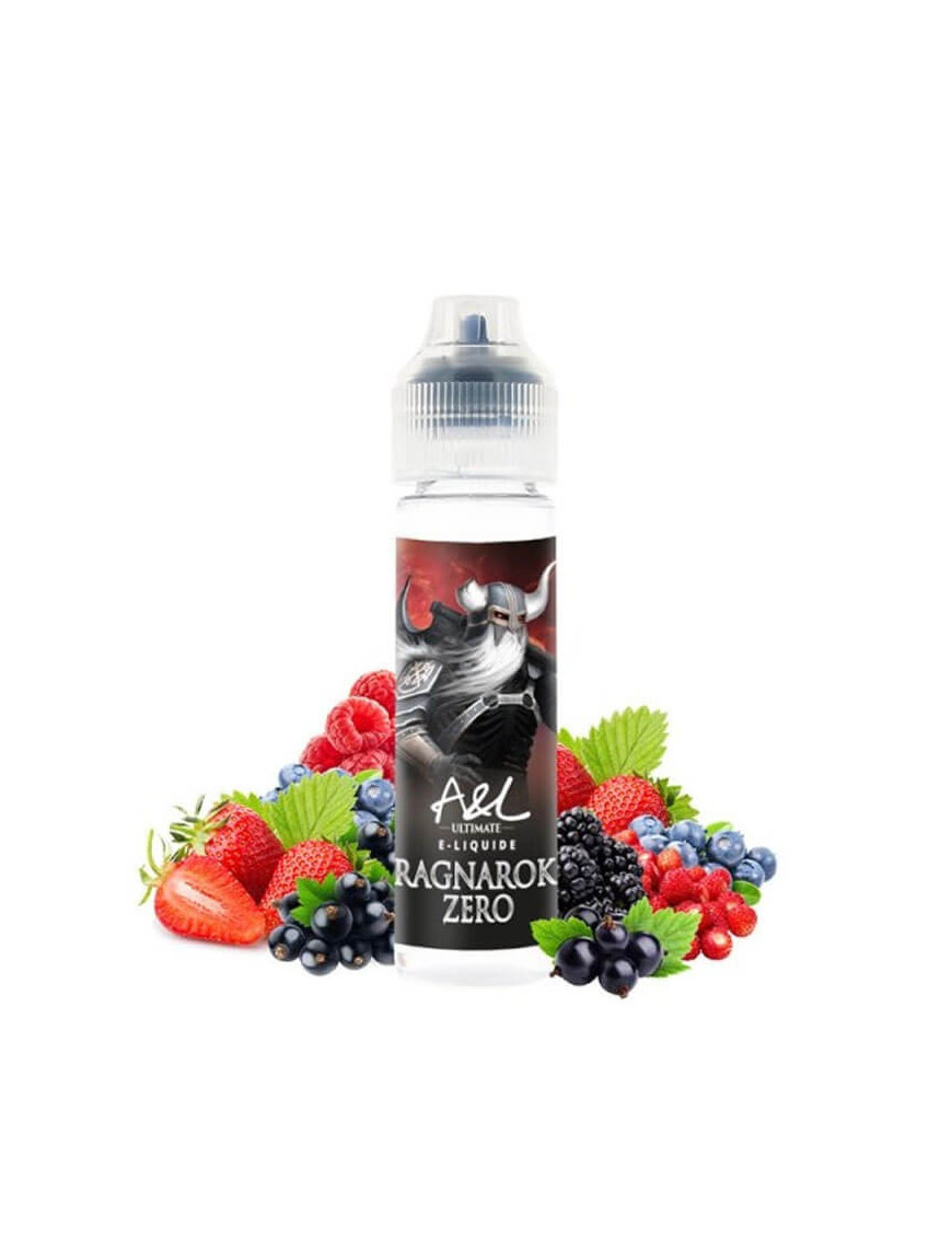 Ragnarok Zero 0mg 50ml – A&L Ultimate | E-liquide fruits rouges sans fraîcheur