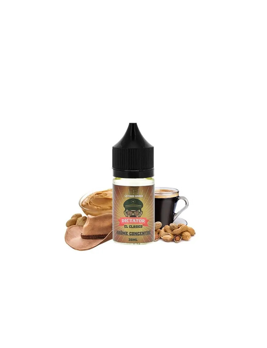Concentré El Clasico 30ml - Dictator Savourea : Arôme DIY tabac blond, café et beurre de cacahuète