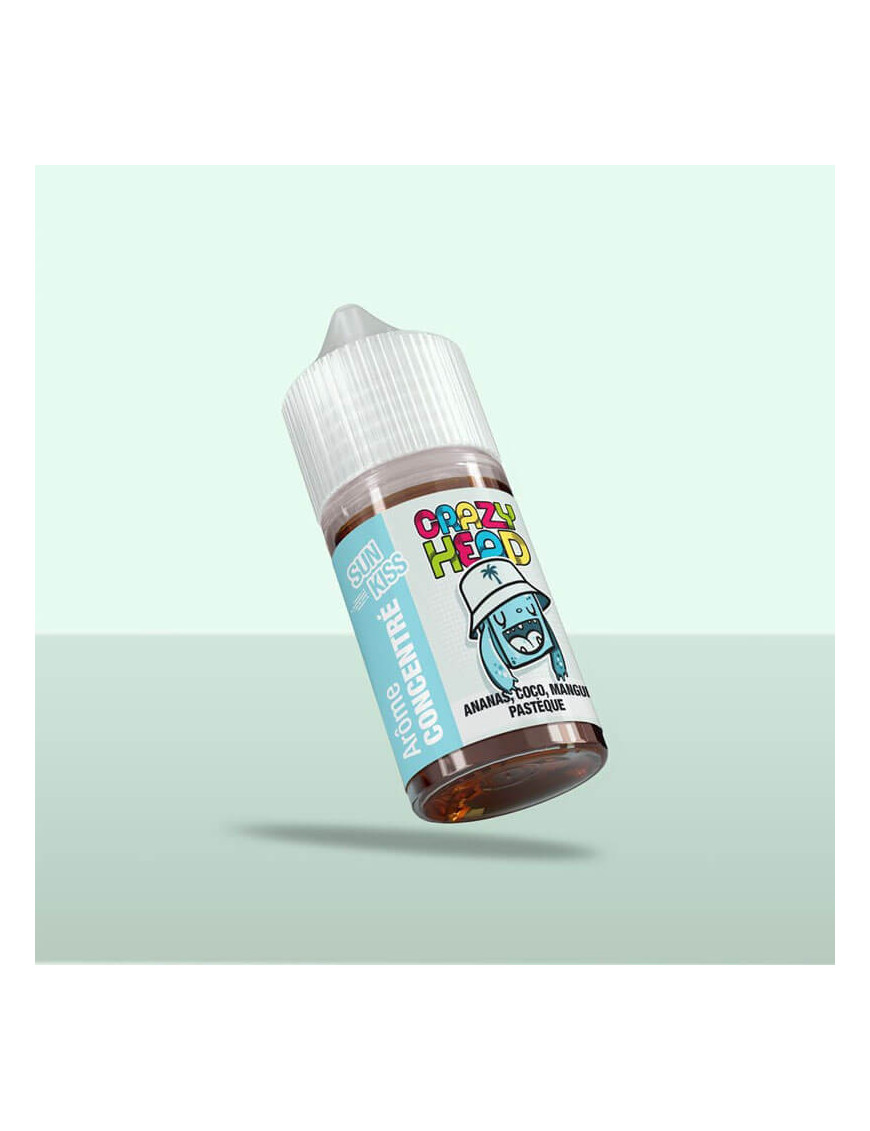 Concentré Sun Kiss 30ml – Crazy Head – Flavor Hit | Arôme noix de coco, mangue, fruit de la passion, pastèque