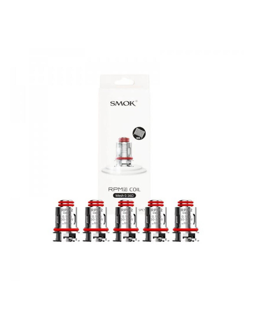 Résistances RPM2 Mesh 0.16Ω (5pcs) – Smoktech