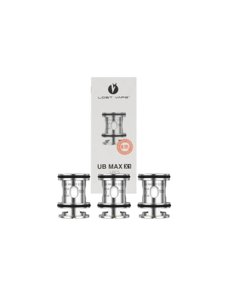Résistances UB Max V2 0.15 / 0.20 / 0.30 Ω (3pcs) – Lost Vape