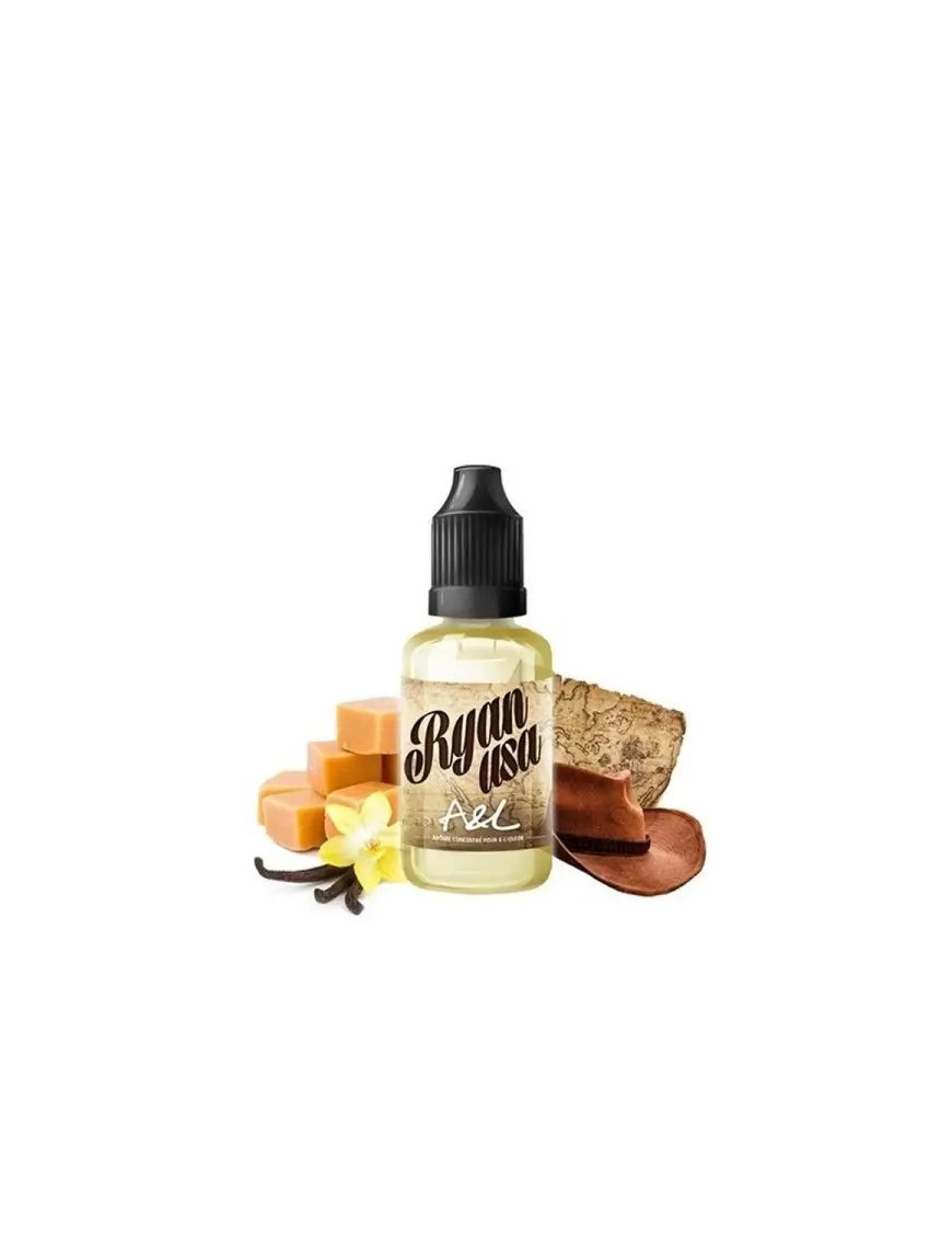 Ryan USA Aroma-Konzentrat 30 ml von A&L mit hellem Tabak, Karamell und Vanille.