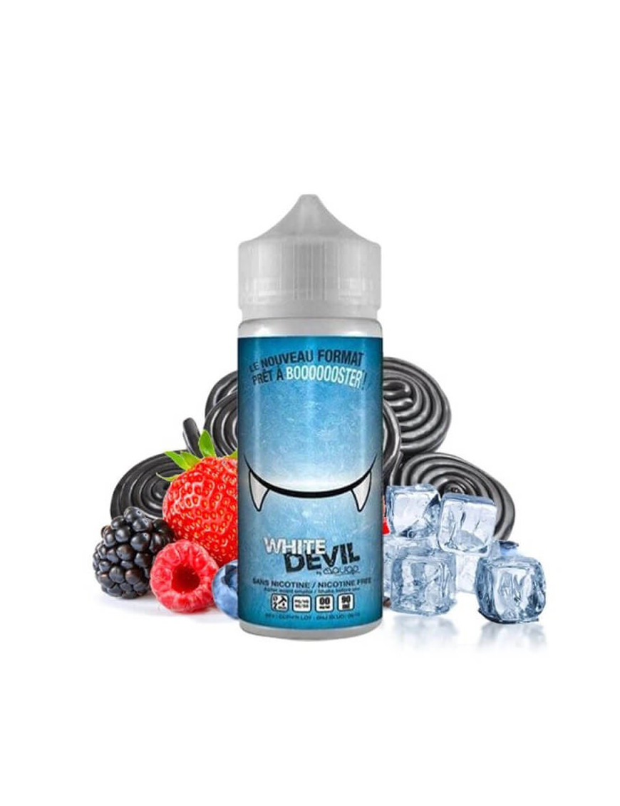 White Devil 0 mg 100 ml – E-liquide menthol fruits rouges réglisse – Avap