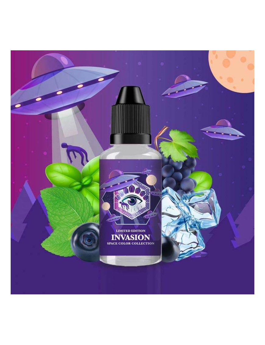 Invasion 30ml Wink Made In Vape – Concentré menthe-basilic et fruits noirs