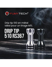 Drip Tip 510 RS367 – Fumytech | Embout métallique MTL/RDL